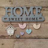 Home sweet Home שלט מעוצב לדלת