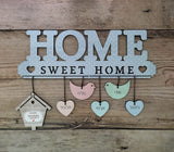 Home sweet Home שלט מעוצב לדלת