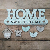Home sweet Home שלט מעוצב לדלת