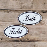 שלט לאמבטיה ולשירותים דגם פרובנס