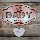 BABY ROOM - שלט לדלת חדר ילדים