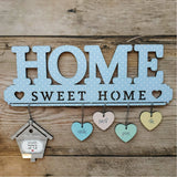 Home sweet Home שלט מעוצב לדלת